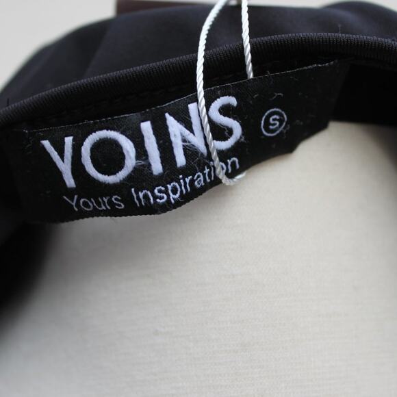 Yoins Women's Black Blouse Sexy Lace Cutout Open Neckline Size Small - Picture 6 of 7